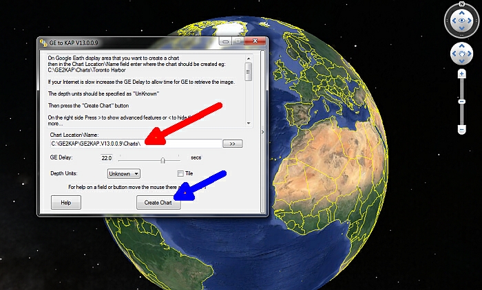 GE2KAP create Google Earth charts